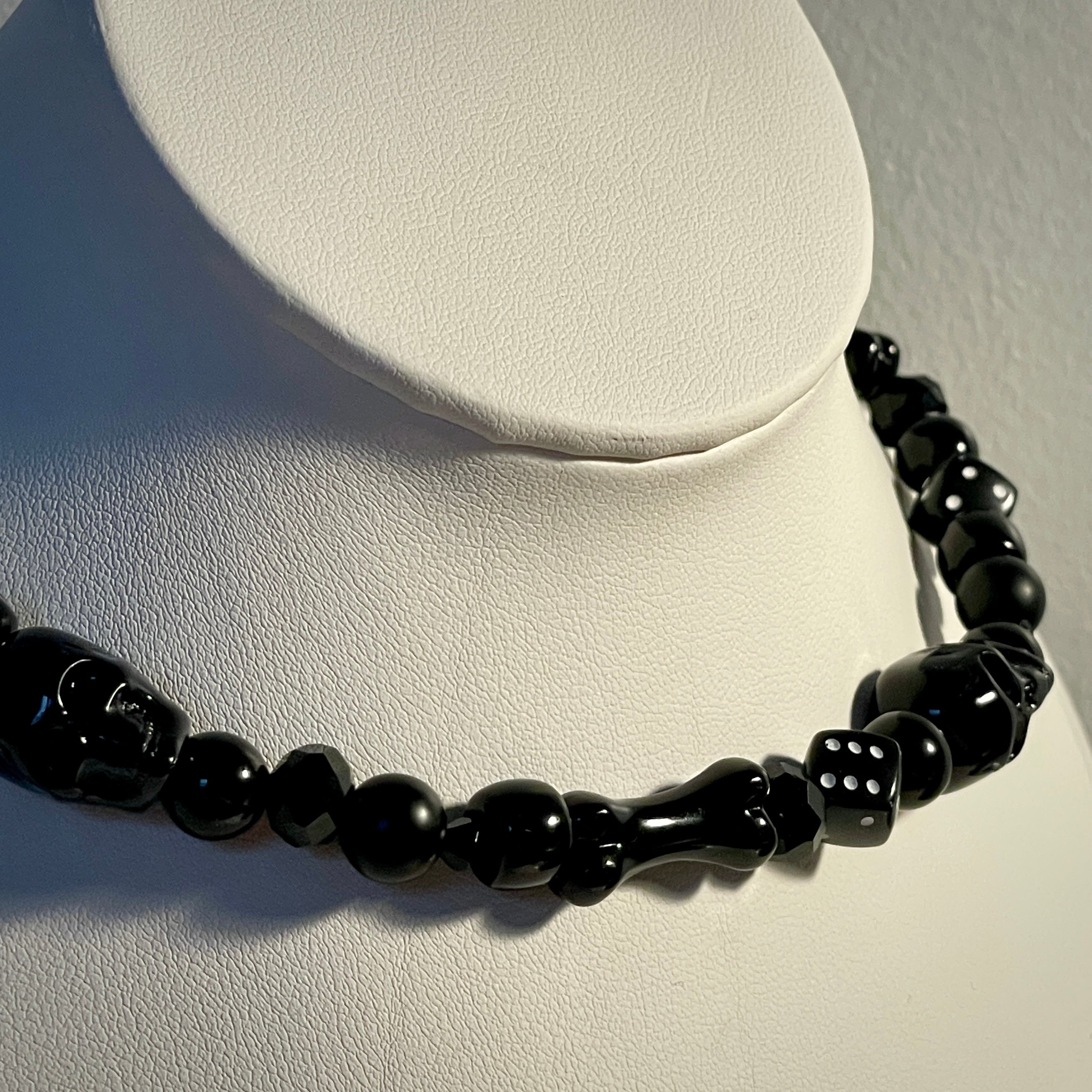 Black Dice Necklace